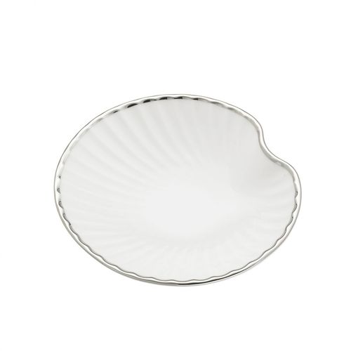 金属製石鹸トレイ - SHELL: PLATINUM TRIM - Klomfar GmbH - 磁器製