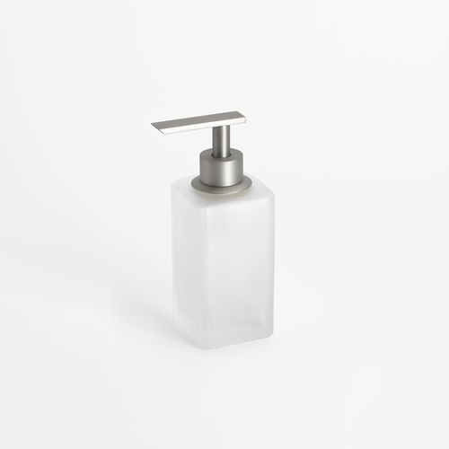 ホテル用ソープサーバー - BIG SPENDER JUNIOR GLASS: NICKEL - Klomfar GmbH - 公共施設用 / 家庭用 / 独立型