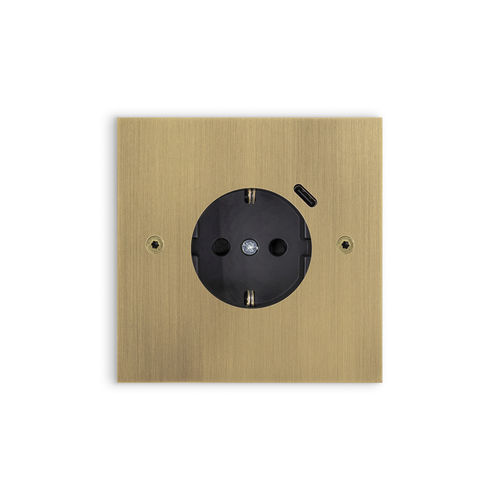 電流コンセント - CARAT  - CONNECTOR - Atelier Luxus - USB接続 / 壁取り付け式 / はめ込み式