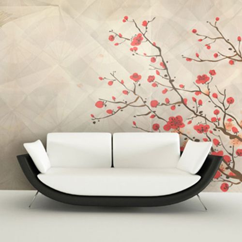 現代風壁紙 - JAPANESE CRANES - Neodko - 不織布製 / ビニール製 / 自然模様