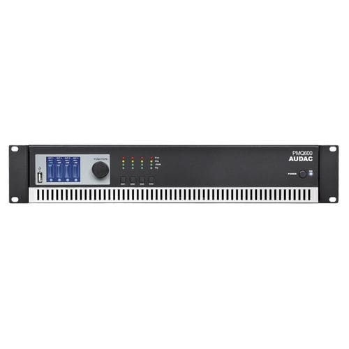 オーディオ増幅器 - PMQ600 - Audac - 4 ゾーン / 通信式