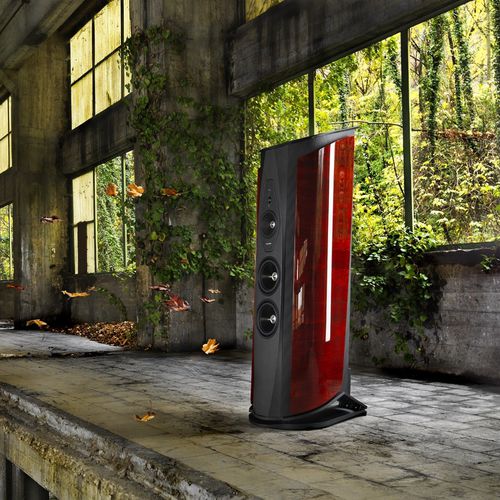 コラムスピーカー - AIDA - Sonus Faber - 住居用 / 屋内用 / 赤