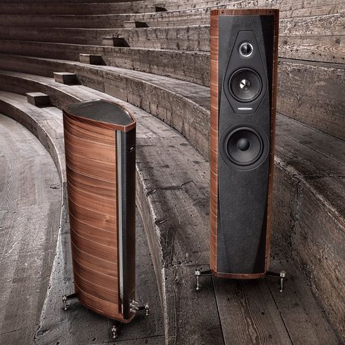 コラムスピーカー - OLYMPICA II - Sonus Faber - 住居用 / 屋内用 / 木製