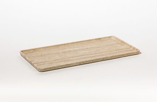 大理石トレー - SQUARE TRAY TRAVERTINE - MAAMI HOME - ホテルの部屋用 / レストラン用 / ホテル用