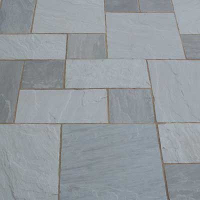 砂岩製タイル - KANDLA GREY - classical natural Stone - クオーツ / 砂吹き / ブラッシング仕上げ