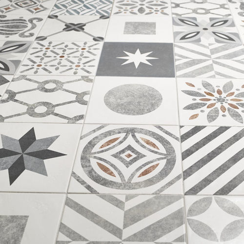 セラミック製タイル - CEMENTINE - Valmori Ceramica Design - 光沢 / 屋内用 / 壁面