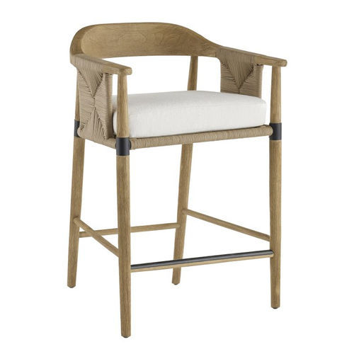 現代風バー用腰掛け - ESTES - Arteriors Home - ロープ / テック製脚 / 4脚