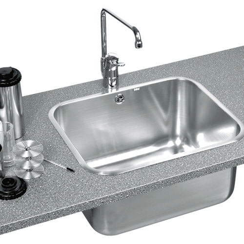組み込み型洗面器 - SK7030INSET - Intra Teka - ステンレススチール製 / 長方形 / 現代風