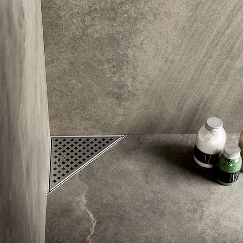 ブラッシュステンレススチールシャワー排水 - AQUA PLUS DELTA - ESS Easy Drain