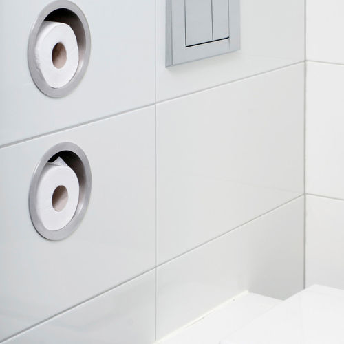 壁取り付け式トイレットロール紙保持具 - TCL-3 - ESS Easy Drain - 組み込み式 / ステンレススチール製 / 業務用