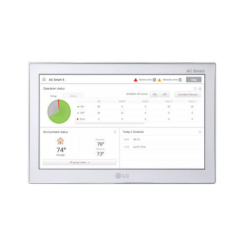 ホームオートメーション用タッチパネル - AC SMART - LG HVAC - 送風システム用 / 壁取り付け式 / スマート