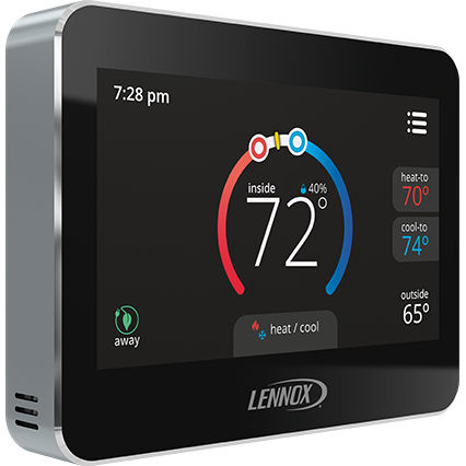 電子式サーモスタット - COMFORTSENSE® 7500 - Lennox - プログラム可能 / 送風システム用 / 壁かけ式