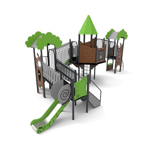 プレイグランド用プレイストラクチャー - DND-11 - Free Kids s.c. - 金属製 / HDPE / モジュラー