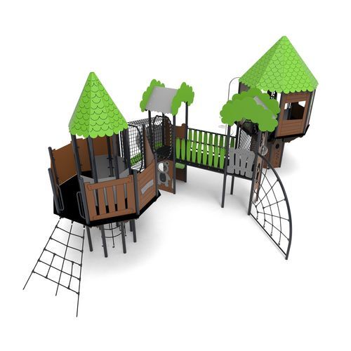 プレイグランド用プレイストラクチャー - DND-12 - Free Kids s.c. - 金属製 / HDPE / モジュラー