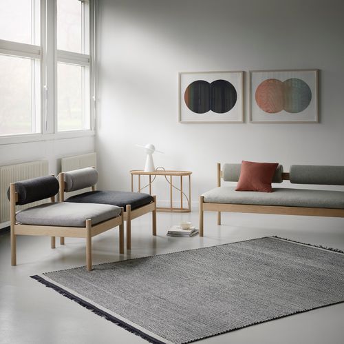 現代風絨毯 - NJORD - Fabula living - 縞模様 / ニュージーランド産ウール製 / リネン