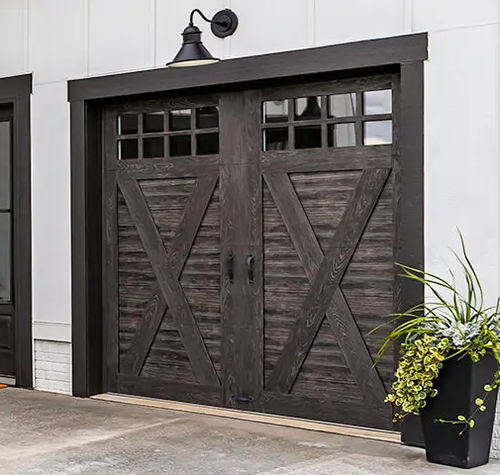 複合素材車庫扉 - CANYON RIDGE® CARRIAGE HOUSE (4-LAYER) - Copy door - セクショナル / スチール製 / ポリウレタン フォーム製
