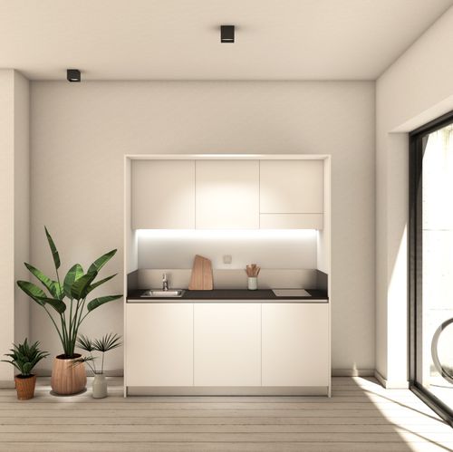 現代風キチネット - ARIA 184 - MiniCucine.com - コンパクト / メラミン / 一体型