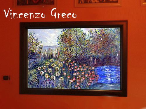 壁取り付け式装飾パネル - Vincenzo Greco - ガラス製