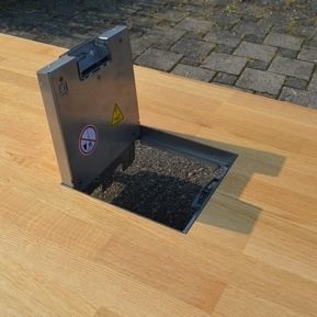 床用アクセスハッチ - 19116 - Mott Mobile Systeme GmbH &Co. KG - 正方形 / プラスチック製 / 組み込み型