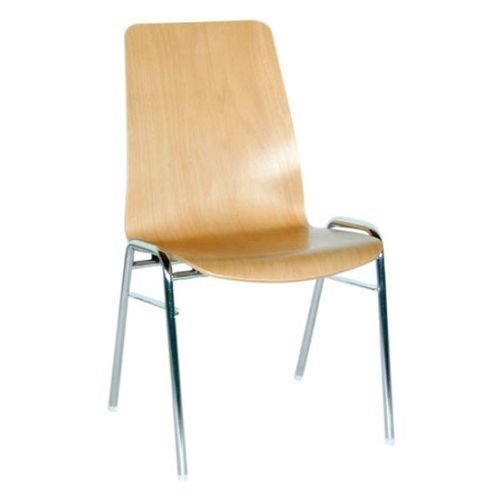 現代風会議室用椅子 - Tauber - Mott Mobile Systeme GmbH &Co. KG - 屋内用 / ブナ材製 / クロム化金属脚