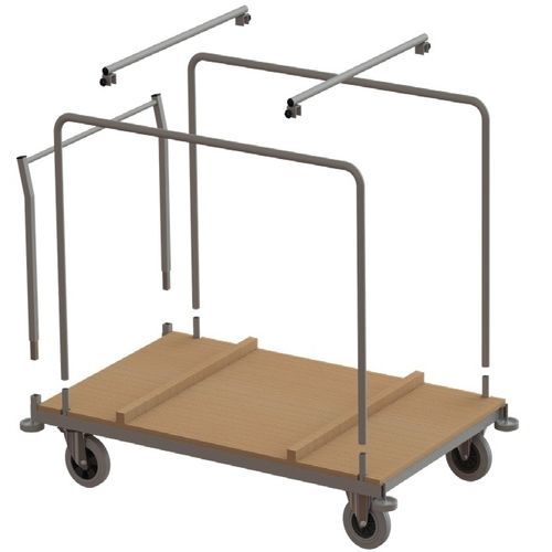 テーブル用台車 - FALT-KLAPP-STEHTISCHE - Mott Mobile Systeme GmbH &Co. KG - 業務用 / アルミニウム / 熱漆塗りスチール