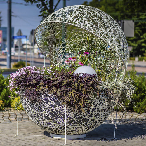 ガラス繊維彫刻 - Openwork Globe 3D - Terra Group - 屋外用 / 公共スぺース用 / 公共施設用