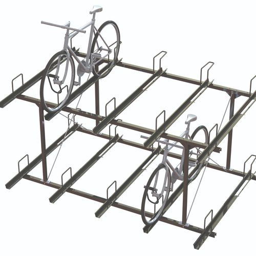 床置きバイクラック - BIKE STORAGE TIER - Madrax - 横型 / ダブルデッカー / 公共スぺース用