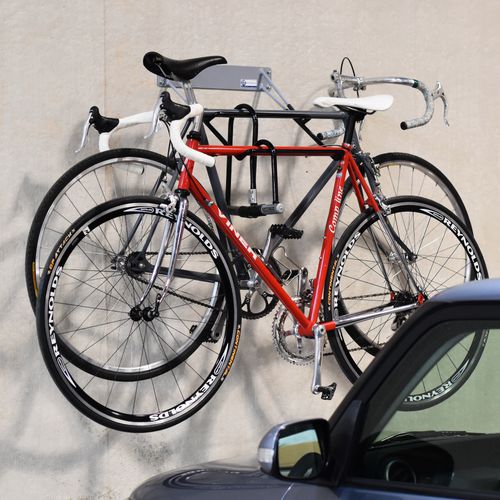壁取り付け式バイクラック - PARALLEL RACK - Madrax - ガレージ用 / 粉体塗装スチール製 / 業務用