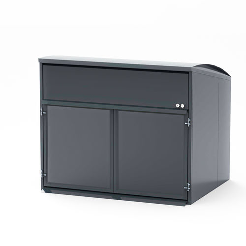 リサイクル用ゴミ箱目隠し - MODUL MAXI - FINBIN Products/ Lehtovuori Oy - 商業用 / 家庭用 / アルミニウム