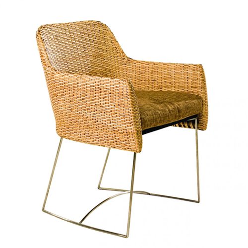 現代風チェア - CHULA : J06CH-0006 - Corner 43 Decor - 屋内用 / 籐製 / アルミニウム脚