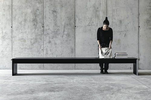 現代風ベンチ - OMBRI - Fioroni Design - ラッカー塗装MDF