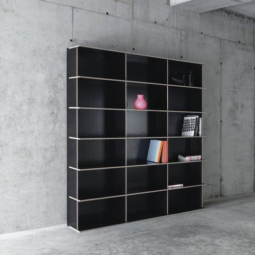 モジュール式本棚 - J.M.B/3.6 - Fioroni Design - 現代風 / オフィス用 / 合板