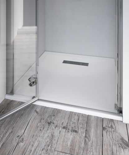 正方形シャワルームの床パネル - 1189204 - Aqualux Bathroom Design - カウンタートップ / 超平ら / ミネラル鋳造製
