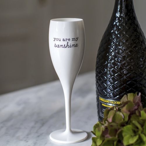 再生プラスチック製シャンパングラス - CHEERS No. 1 SUNSHINE - Koziol - 業務用