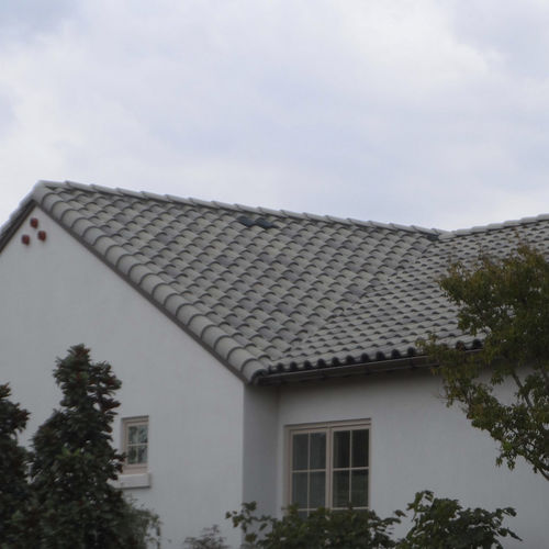 かみ合わせ瓦 - MEDITERRANEAN : LEAD - Crown Roof Tiles - コンクリート / 大型 / グレー