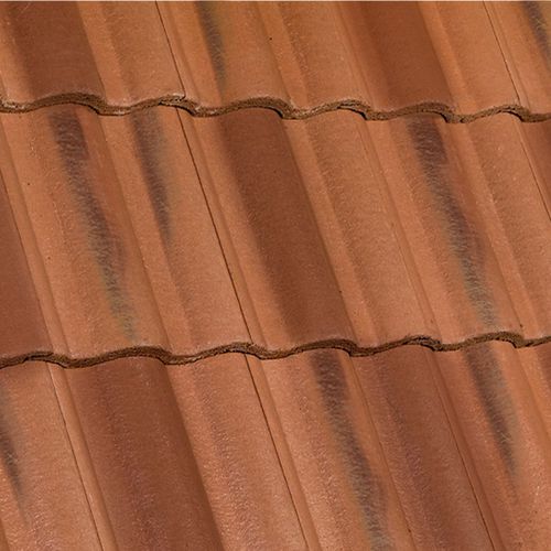 パン瓦 - TUSCANY : FIRECLAY - Crown Roof Tiles - コンクリート / 赤
