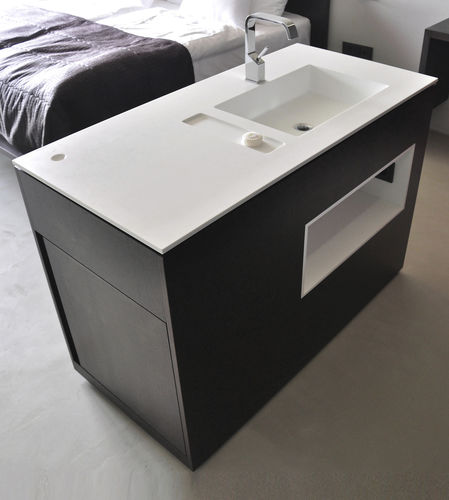 自立型洗面台 - BASIN ISLAND - AMOS DESIGN - 木製 / 現代風