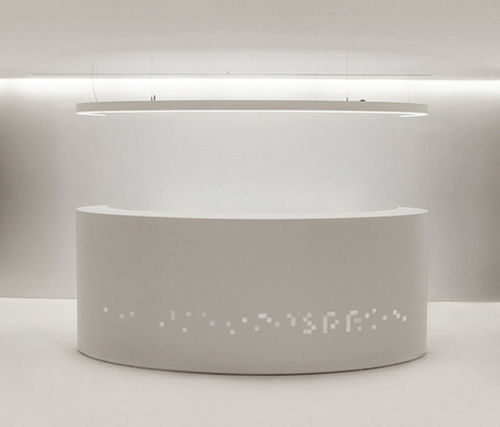 半円形受付カウンター - ELLIPSE - AMOS DESIGN - コーリアン®製