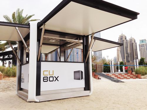 太陽光発電式キオスク - CUBOX BAR - HBT Energietechnik e.U. - 商業用 / 飲食用 / 屋外用