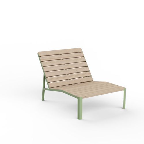 粉体塗装スチール製カウチ - VONDA Méridienne 180 - CROSO FRANCE - 屋外用 / ダブル / 2人用