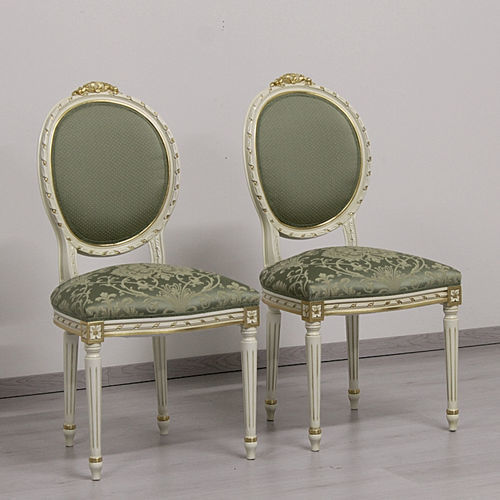 ⑤フランスアンティーク　ルイ16世様式　チェアLouis XVI 椅子 ルイ16世様式 |アンティークチェア - フランスアンティーク家具