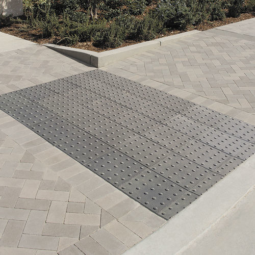 石製敷石 - 12×12 Truncated Domes - ACKER STONE - 屋外用 / グレー / ベージュ