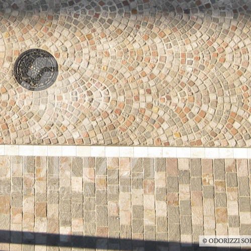 斑岩敷石 - PORFIRIS® : TRICOLORE - ODORIZZI soluzioni in pietra - 屋外用 / 滑り止め / 耐霜性