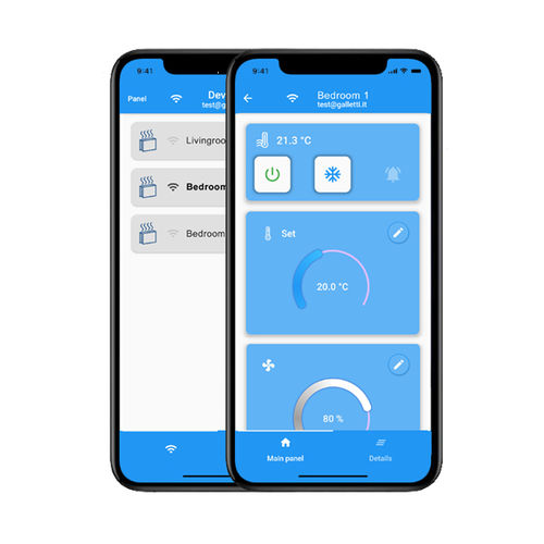 遠隔操作用モバイルアプリケーション - GALLETTI APP - Galletti - ホームオートメーション用 / 暖房システム用 / スマートフォン用