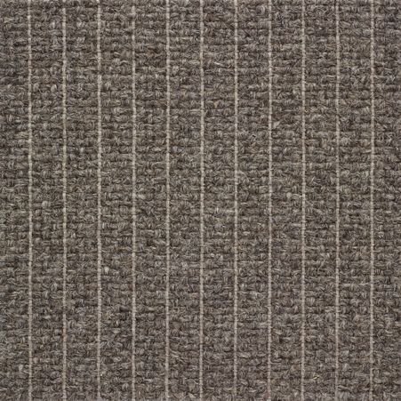 手織りカ－ペット - DUORO - Nash Andrea - ウール製 / 縞模様 / 黒色