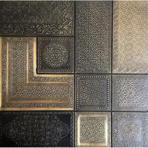 コーティング装飾パネル - MOROCCAN COMBO GOLD - Lost Cowboys.com - 壁用 / 高耐久性 / 金属製