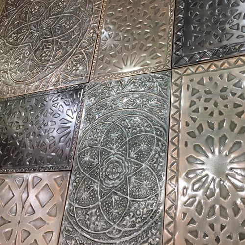 金属製タイル - EXOTICA BRONZE - Lost Cowboys.com - エンボス加工 / 屋内用 / 壁面