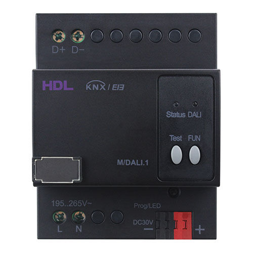 ゲートウェイインターフェイス モジュール - M/DALI.1 - HDL Automation Co., Ltd - DINレール / ホームオートメーション / KNX