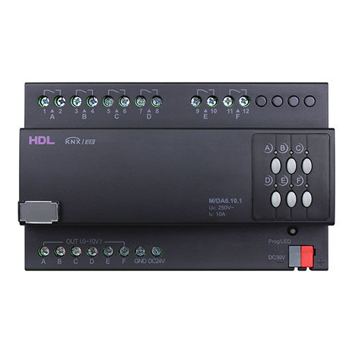 DINレールライト調光器 - M/DA6.10.1 - HDL Automation Co., Ltd - ホームオートメーション / KNX