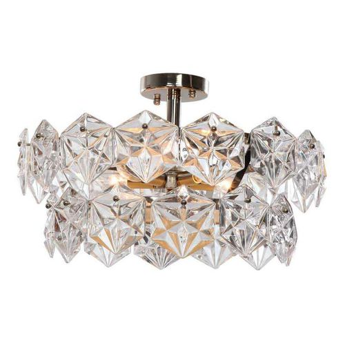 ベネチア様式シャンデリア - SJ2158 OVERTURE FLUSH - Alan Mizrahi Lighting - 金属製 / ガラス製 / 電球5個